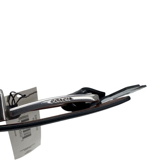 NWT COACH 91311 Harness Buckle Cut to Size Belt, Men’s Size 42 MM Black/Brown - Picture 16 of 16